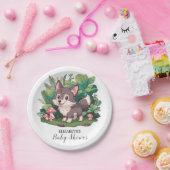 Dreamy Little Wolf Baby Shower Pappteller (Party)