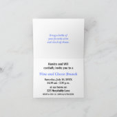 Dreamy Magenta and Blue Sweep Einladung (Innenseite)