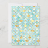 Dreamy Mermaid Birthday Party Einladung (Rückseite)