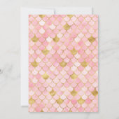 Dreamy Mermaid Birthday Party Einladung (Rückseite)