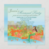 Dreamy Mermaid Einladung (Vorne/Hinten)