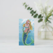 Dreamy Mermaid Malerei Visitenkarte (Stehend Vorderseite)