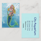 Dreamy Mermaid Malerei Visitenkarte (Vorne/Hinten)