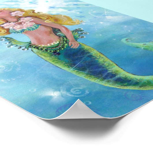 Dreamy Mermaid Poster (Ecke)