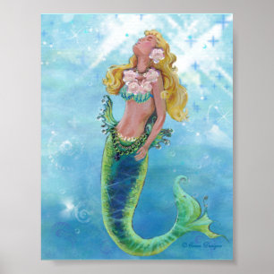 Dreamy Mermaid Poster