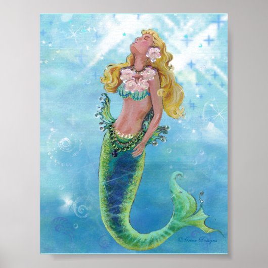 Dreamy Mermaid Poster (Vorne)