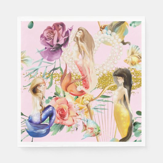 Dreamy Mermaid Serviette (Vorderseite)