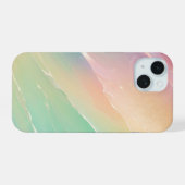 Dreamy Mermaid Shimmer Pastel Rainbow Phone Case iPhone 15 Hülle (Rückseite (Horizontal))