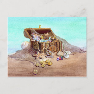 DREAMY MERMAID von SHARON SHARPE Postkarte