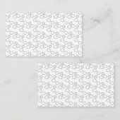 Dreamy Minimalistisch Sky Pattern Business Card Visitenkarte (Vorne/Hinten)