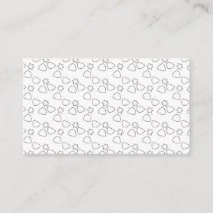 Dreamy Minimalistisch Sky Pattern Business Card Visitenkarte