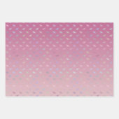 Dreamy Mint Aqua Lila Rosa Libellen Geschenkpapier Set (Vorderseite 2)