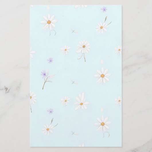Dreamy Mint Meadow Briefpapier (Vorderseite)