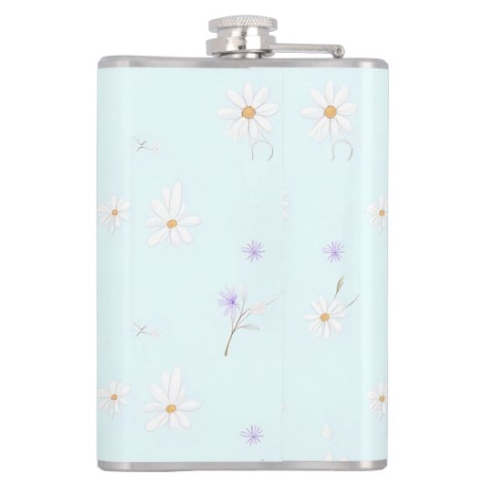 Dreamy Mint Meadow Flachmann (Rückseite)