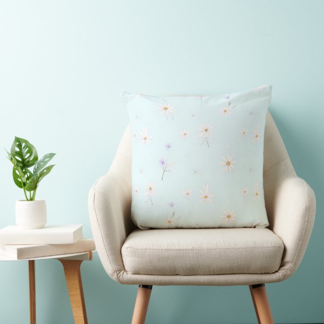 Dreamy Mint Meadow Kissen (Stuhl )