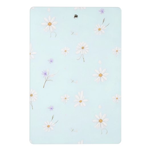 Dreamy Mint Meadow Mini Klemmbrett (Rückseite)