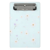 Dreamy Mint Meadow Mini Klemmbrett (Vorderseite)