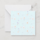 Dreamy Mint Meadow Mitteilungskarte (Rückseite)