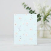 Dreamy Mint Meadow Postkarte (Stehend Vorderseite)