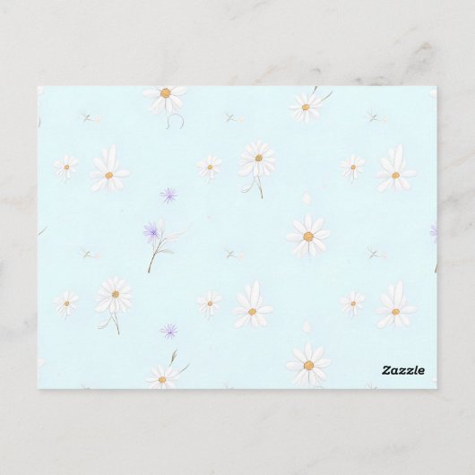 Dreamy Mint Meadow Postkarte (Rückseite)