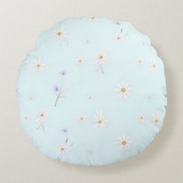Dreamy Mint Meadow Rundes Kissen