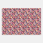 Dreamy Mixed Blume auf Black Geschenkpapier Set (Vorderseite 2)