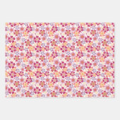 Dreamy Mixed Blume auf Weiß Geschenkpapier Set (Vorderseite 2)