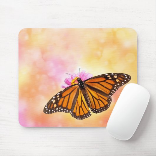 Dreamy Monarch Butterfly Mousepad (Mit Mouse)