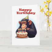 Dreamy Monkey Karte (Gelbe Blume)