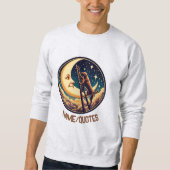 Dreamy Moon & Dog Climbing Ladder Sweatshirt (Vorderseite)