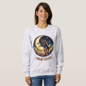 Dreamy Moon & Dog Climbing Ladder Sweatshirt (Vorne ganz)