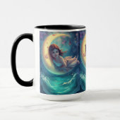 Dreamy Moon Girl Mug Design | Cute Baby Moon Art | Tasse (Links)