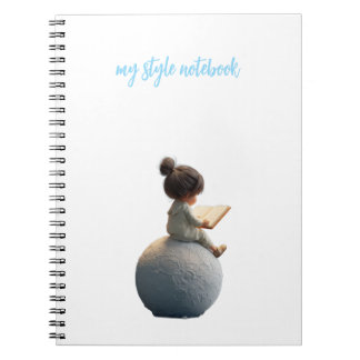 Dreamy Moon Girl Notebook – Cute Celestial Journal Notizblock
