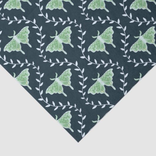 Dreamy Moths & Vines - Whimsical Seidenpapier (Detail)