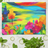 Dreamy Mountain Majestät Malerei Geschirrtuch (Gefaltet)