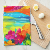 Dreamy Mountain Majestät Malerei Geschirrtuch (Viertel Falte)