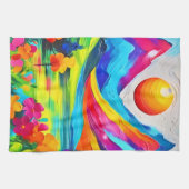 Dreamy Mountain Majestät Malerei Geschirrtuch (Horizontal)