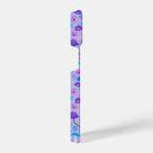 Dreamy Mushrooms & Blume Lila Türkis iPhone Hülle (Rechte Seite)