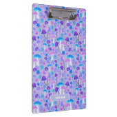 Dreamy Mushrooms & Blume Lila Türkis Klemmbrett (Rechts)