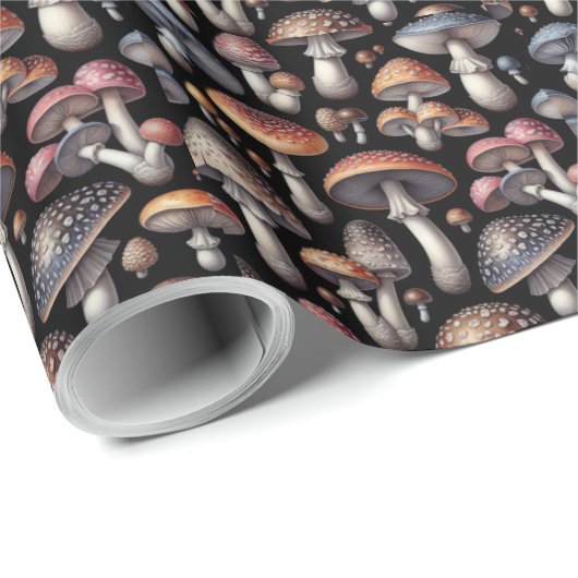 Dreamy Mushrooms Geschenkpapier (Rolleneckpunkt)