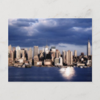 Dreamy New York Skyline Postcard Postkarte