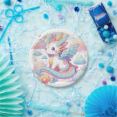 Dreamy Niedlich Dragon Baby Shower Pappteller (Party)