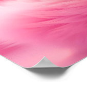 Dreamy Niedlich Fluffy Pink Kitty Cat Poster (Ecke)