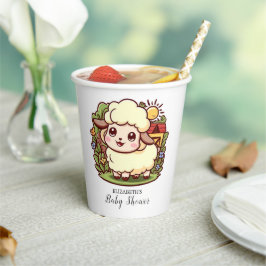 Dreamy Niedlich Sheep Baby Dusche Pappbecher