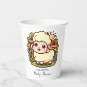 Dreamy Niedlich Sheep Baby Dusche Pappbecher (Vorderseite)