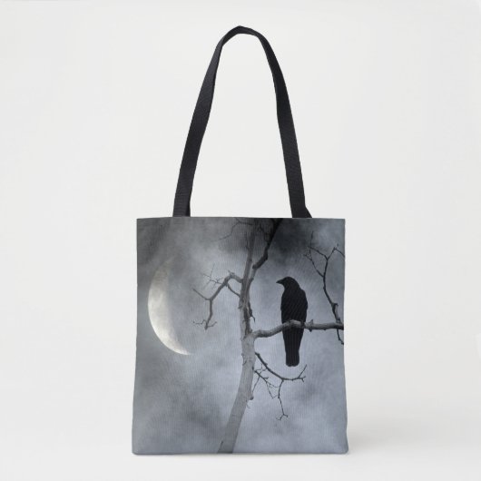 Dreamy Night Crow Tasche (Vorderseite)