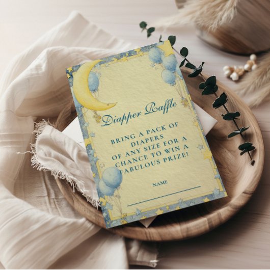 Dreamy Night Sky Diapper Raffle Begleitkarte