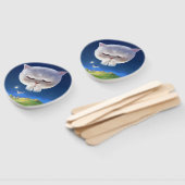 Dreamy Night Sky mit Cat Fächer (Non-assembled)