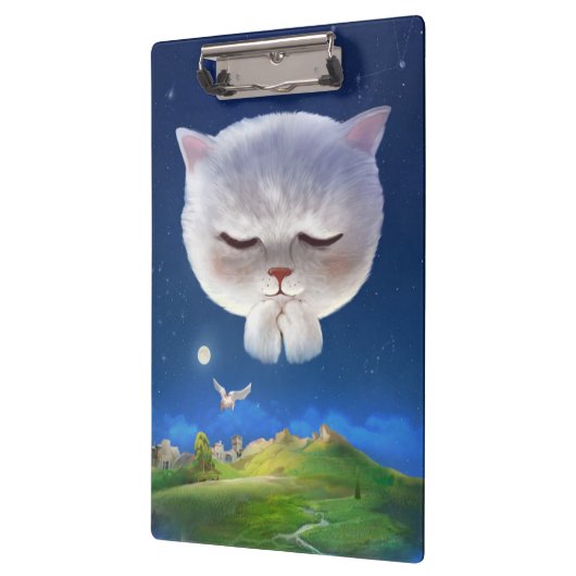 Dreamy Night Sky mit Cat Klemmbrett (Links)