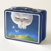 Dreamy Night Sky mit Cat Metall Brotdose (Rückseite)